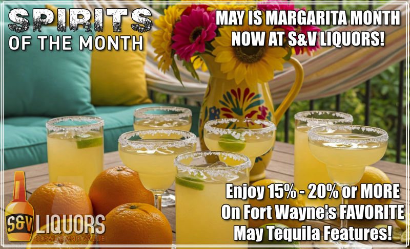 Fort Wayne's Featured Spirit of the Month at S&V Liquors! On sale at all S&V Liquors stores across Fort Wayne, New Haven, Churubusco, Garrett, and Woodburn!